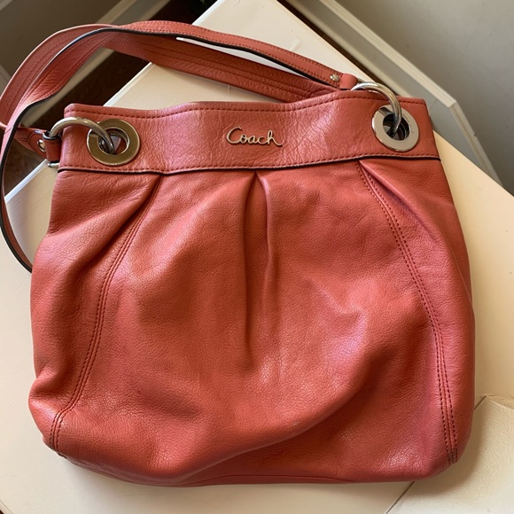 Coach crossbody, leather, coral - Picture 2 of 6